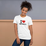 Load image into Gallery viewer, I Love Netball T-Shirt
