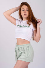 Load image into Gallery viewer, Crew Love Organic Crop Top (White)
