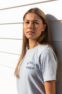 Netball Republic Left Chest Tee (Grey)