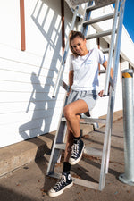 Load image into Gallery viewer, Netball Republic Left Chest Tee (White)
