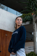 Load image into Gallery viewer, Netball Boyfriend Sweater (Navy)
