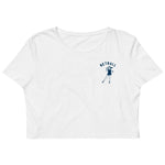 Load image into Gallery viewer, Netball Girl Organic Crop Top (White)
