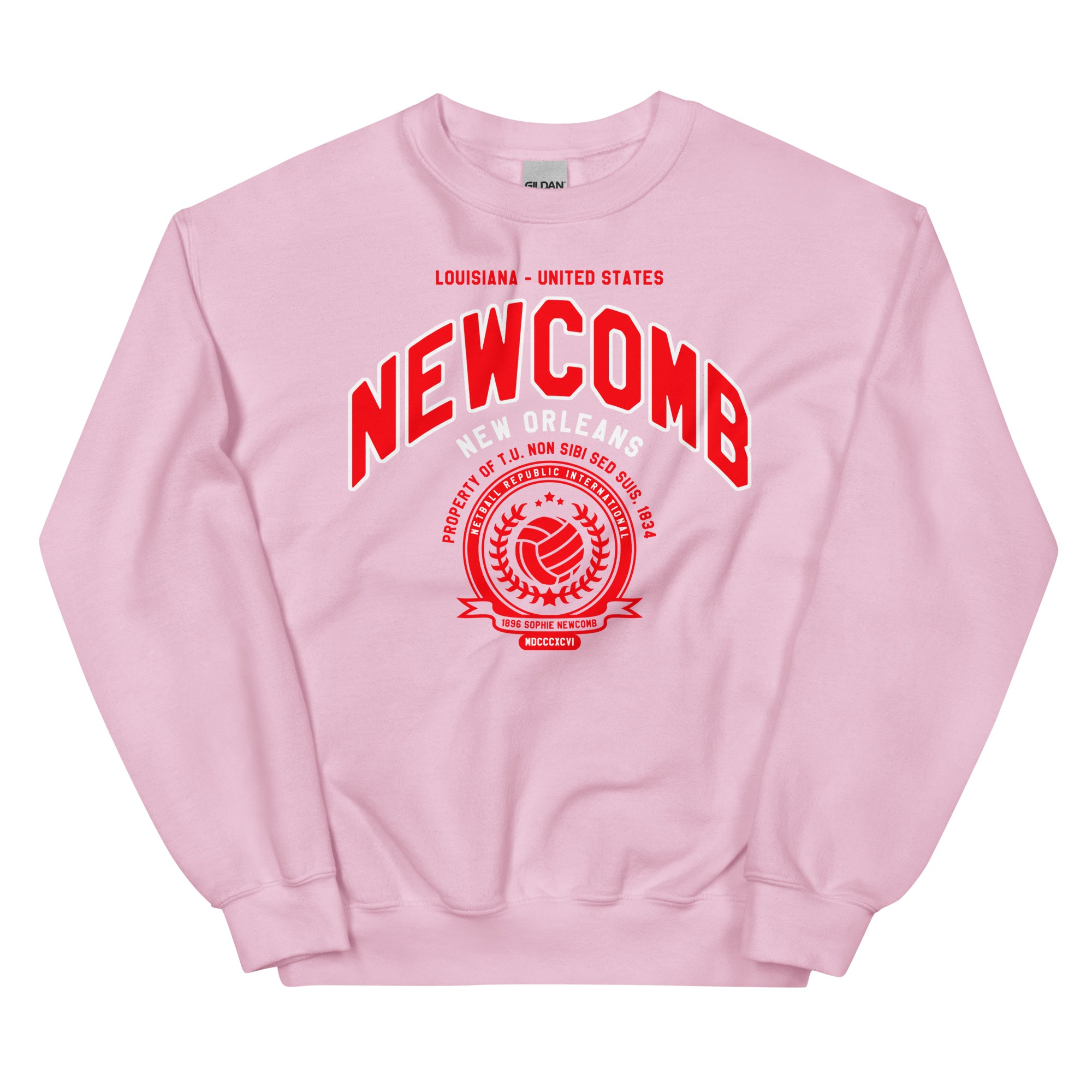 Newcomb Pink & Red Sweatshirt