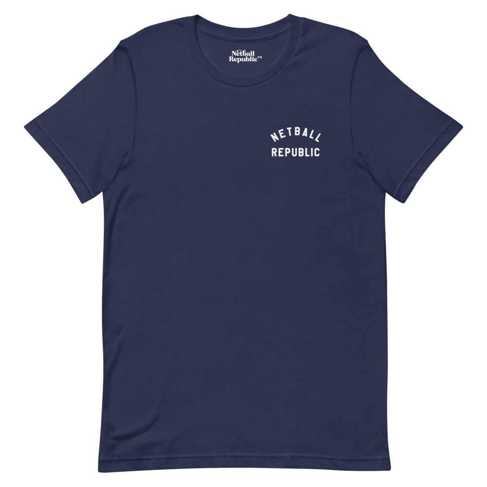 Netball Republic Left Chest Tee (Navy)