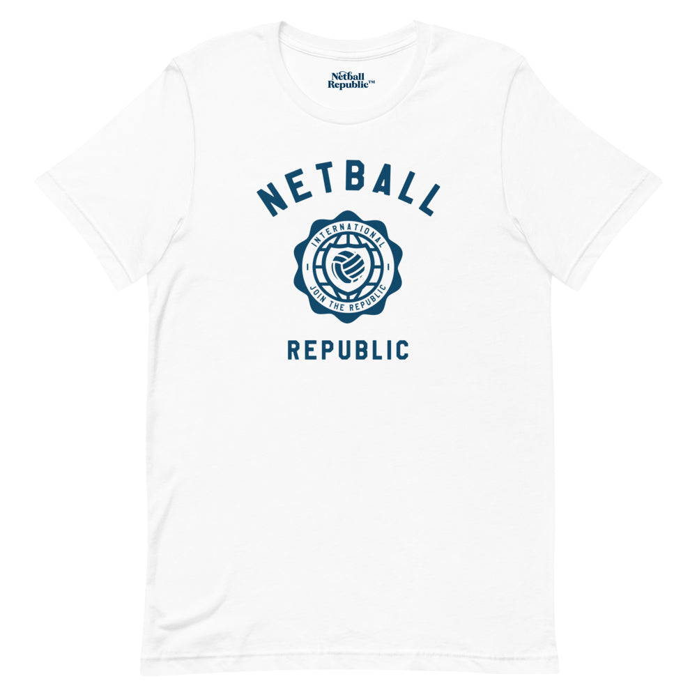 Netball Republic Varsity Tee (White)