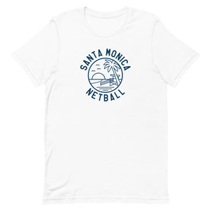 Santa Monica Netball Tee (White)